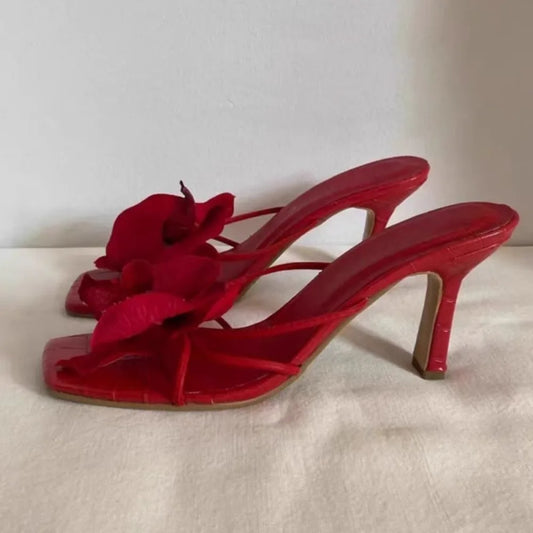 Women's Slippers Casual Fashionable High Quality Shoes for Women Shallow Women Sandals Elegant Flowers Design Women's Slippers