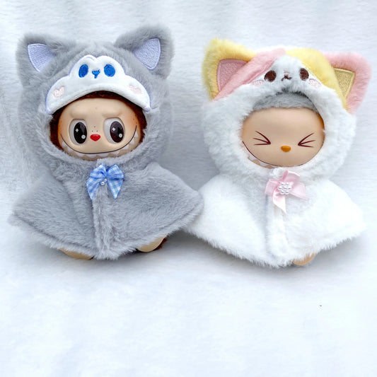 Labubu 17cm Doll Replacement Clothing Bjd Decoration Fashion Delicate Cute Idol Kpop Exo Toy Doll Mini Clothes(no doll)