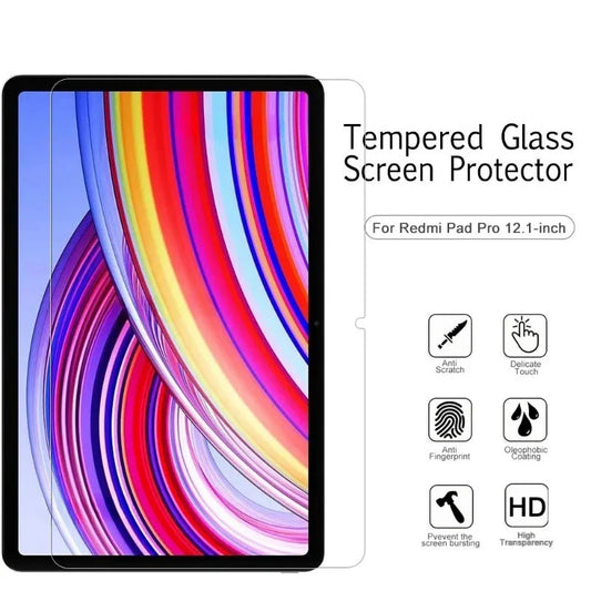 HD Scratch Proof Tempered Glass Screen Protector Film For Redmi Pad Pro 12.1 2024 Anti Scratch No Bubbles Tablet Protective Film
