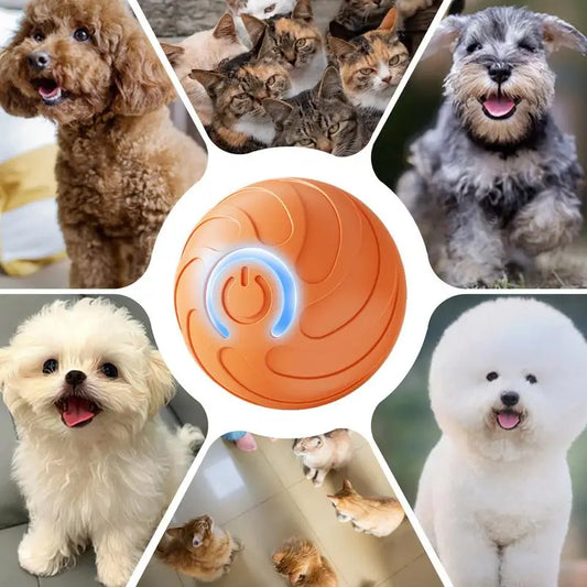 Smart Dog Toy Ball Electronic Interactive Pet Toy Moving Ball USB charging Moving for Puppy Birthday Gift Cat Products