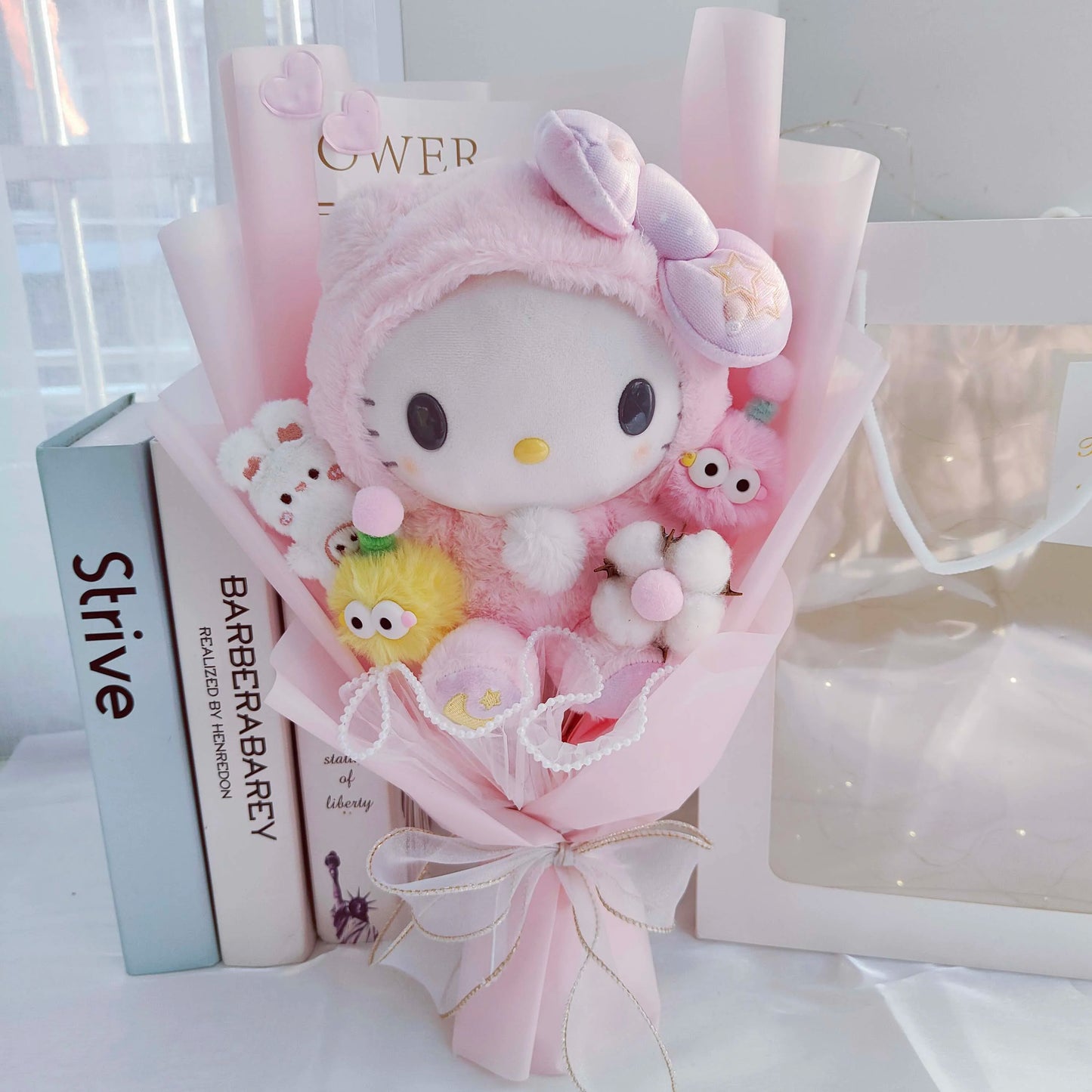 Hot Cartoon kitty Cat Plush Doll Toy Stuffed Animals Creative Bouquet Valentine's Day Christmas Graduation Birthday Gifts