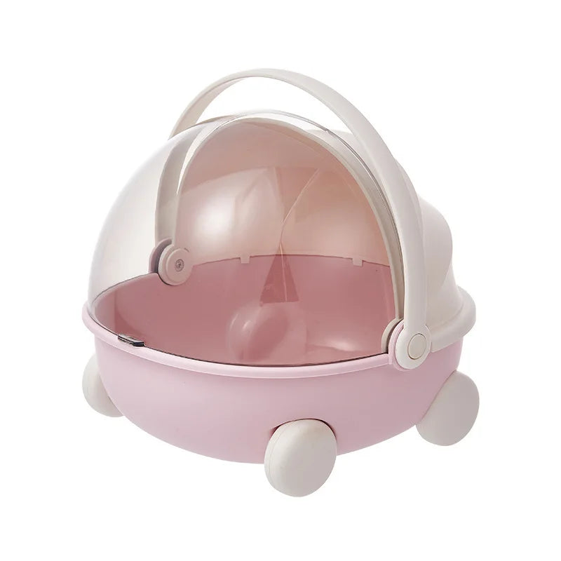Labubu Baby Stroller Mokoko Storage Box Doll Decor Labubu Space Module Doll Sleep Cradle Cart Dolls Bed Furniture Accessories
