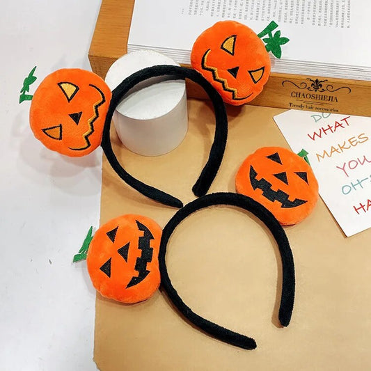 Halloween Party Decoration Funny Pumpkin Cloth Headband Ghost Festival Gifts Happy 2023 Halloween Costume For Kids Girl Headwear