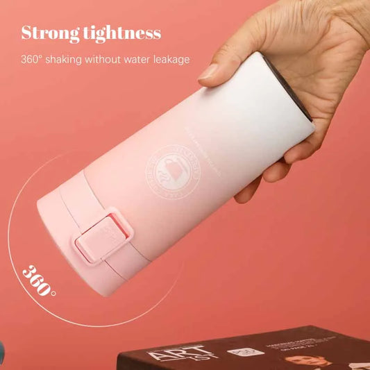 500ml water bottle Thermos Coffee Mug Double Wall Stainless Steel Tumbler Vacuum Flask Bottle Thermo Travel Free Shipping