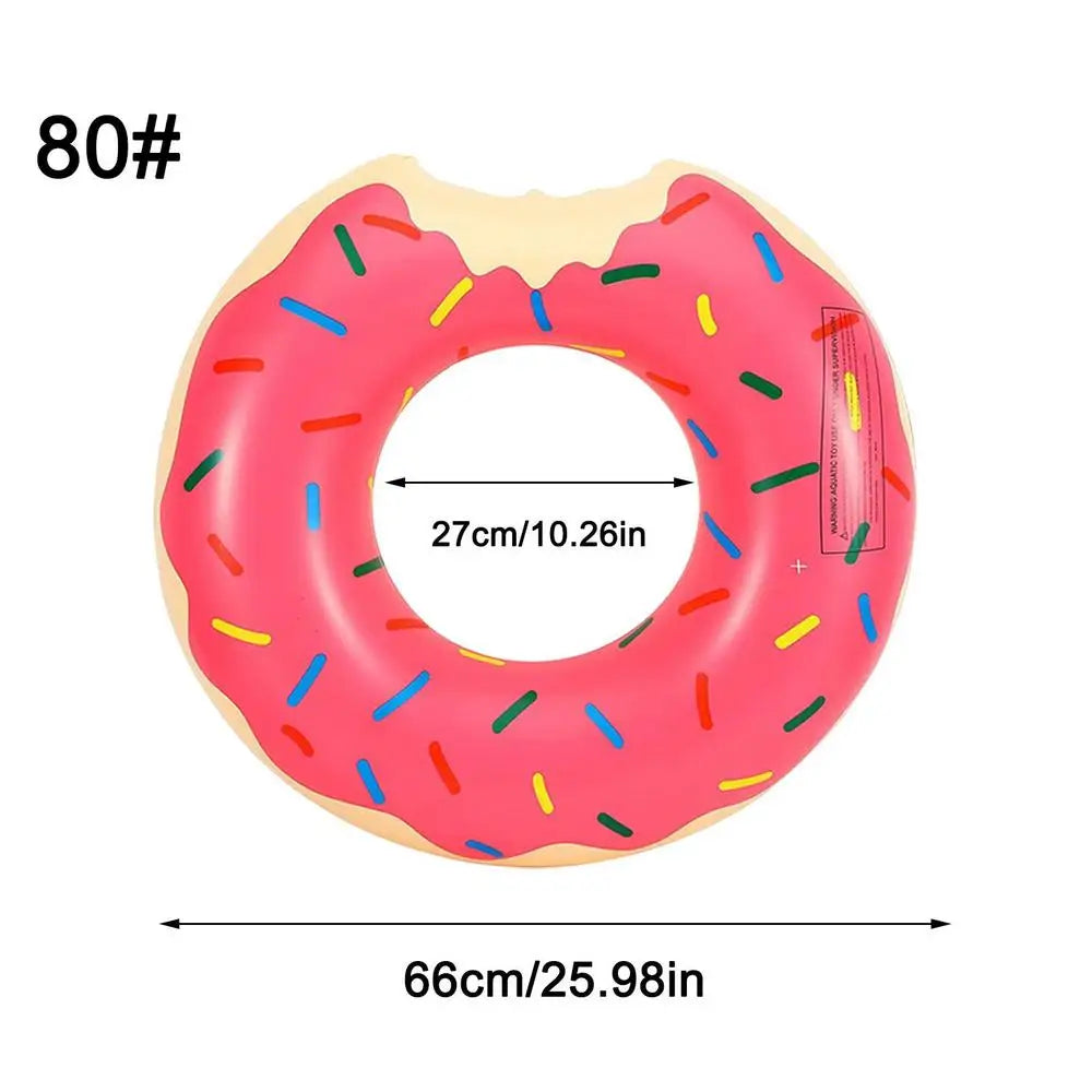 Donut Swimming Ring Inflatable Swimming Pool Beach Toys Portable Swimming Supplies PVC Summer Water Mattress Kids Toys