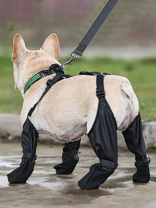 Dog Shoes Waterproof Ajustable Dog Boots Pet Breathable Shoes Soft French Bulldog Shoes Outdoor Protector Accessories Pet Supply