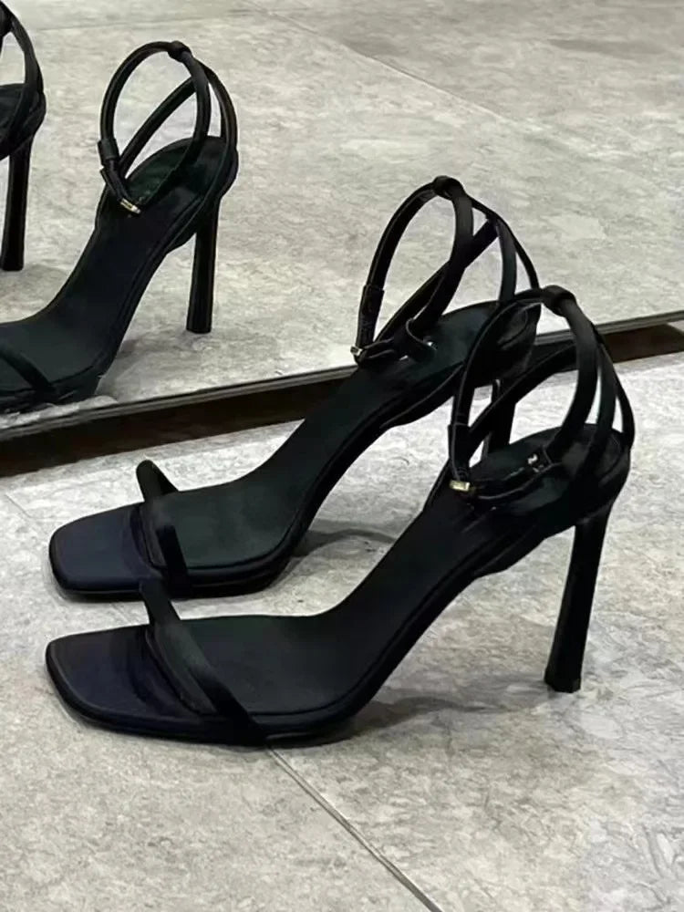 Women's Sandals Summer High Heel 2025 Fashion Elegant High Heel Shoe Open Toe Banquet Shoe Women Shoe Zapatos