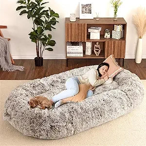 Human Sized Dog Bed for Adult People,71"x43.3"x10" Large Dog Bed for Men and Women, Washable Giant Dog Bed for Pets and Kids,Ant