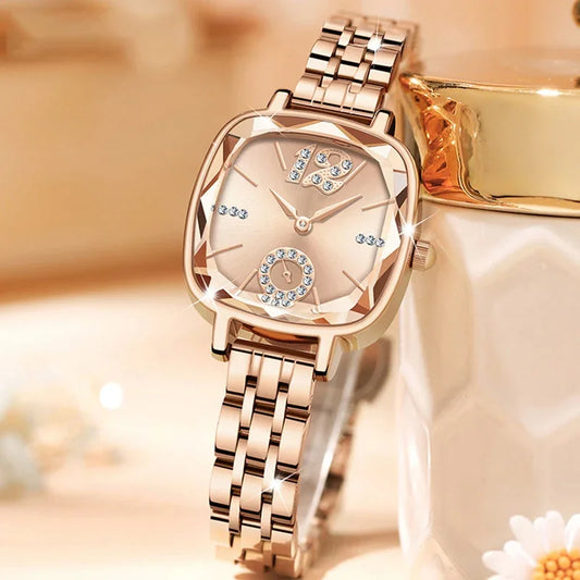 MAYZHISU Luxury Watch for Woman Waterproof Stainless Steel Quartz Ladies Watch High Quality Women's Watches Elegant Female Clock