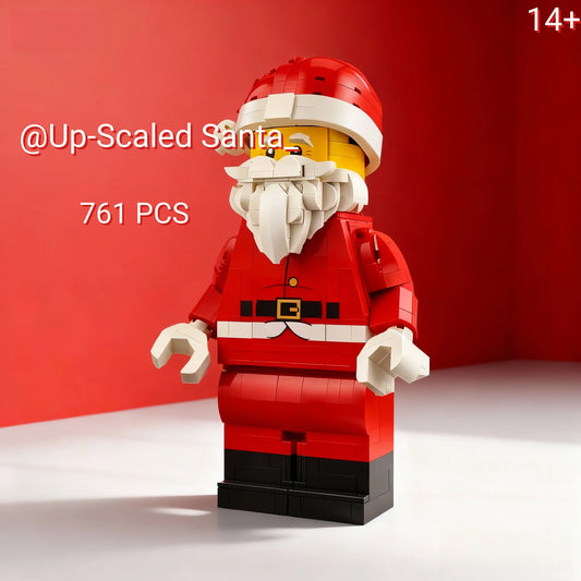 Christmas Up-Scaled Santa Claus Man Fit 40820 761pcs Building Blocks Birthday Fun Holiday Home Decor Christmas Gifts