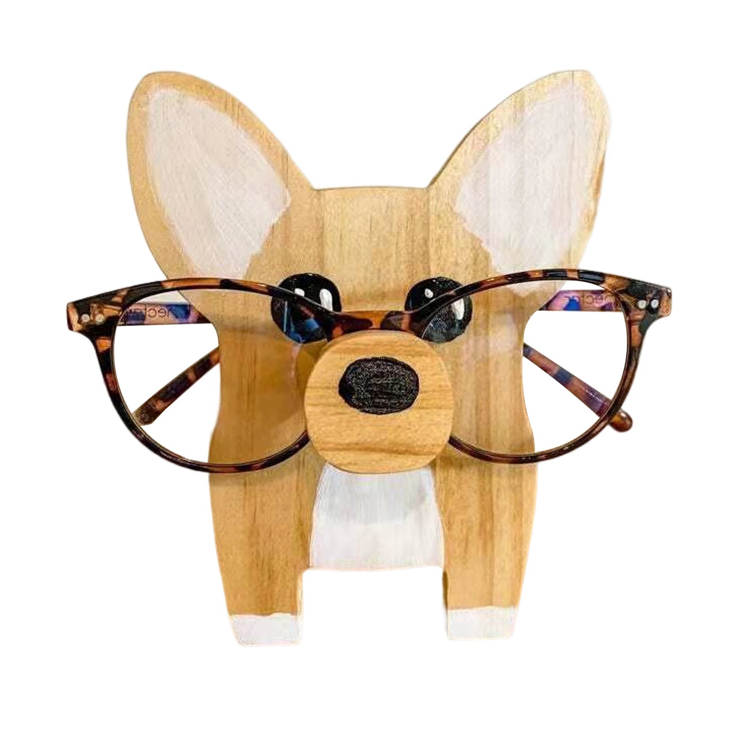 Animal Glasses Stand Holder Creative Puppy Dog Pet Shape Glasses Rack For Christmas Gift Wooden Home Office Desk Decor