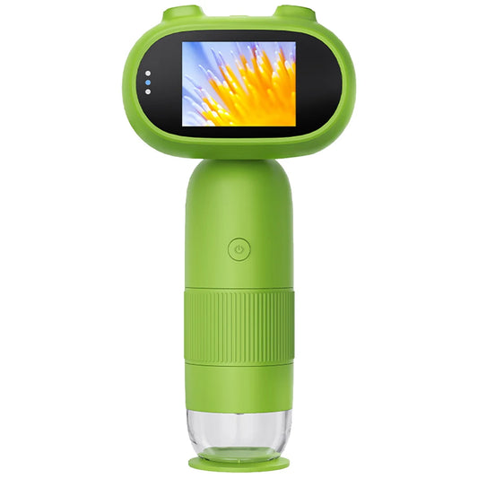 1000x Kids Microscope Electronic Magnifier Camera 200 Megapixels Educational Science Toys with 8 LED Light Photo Video Function