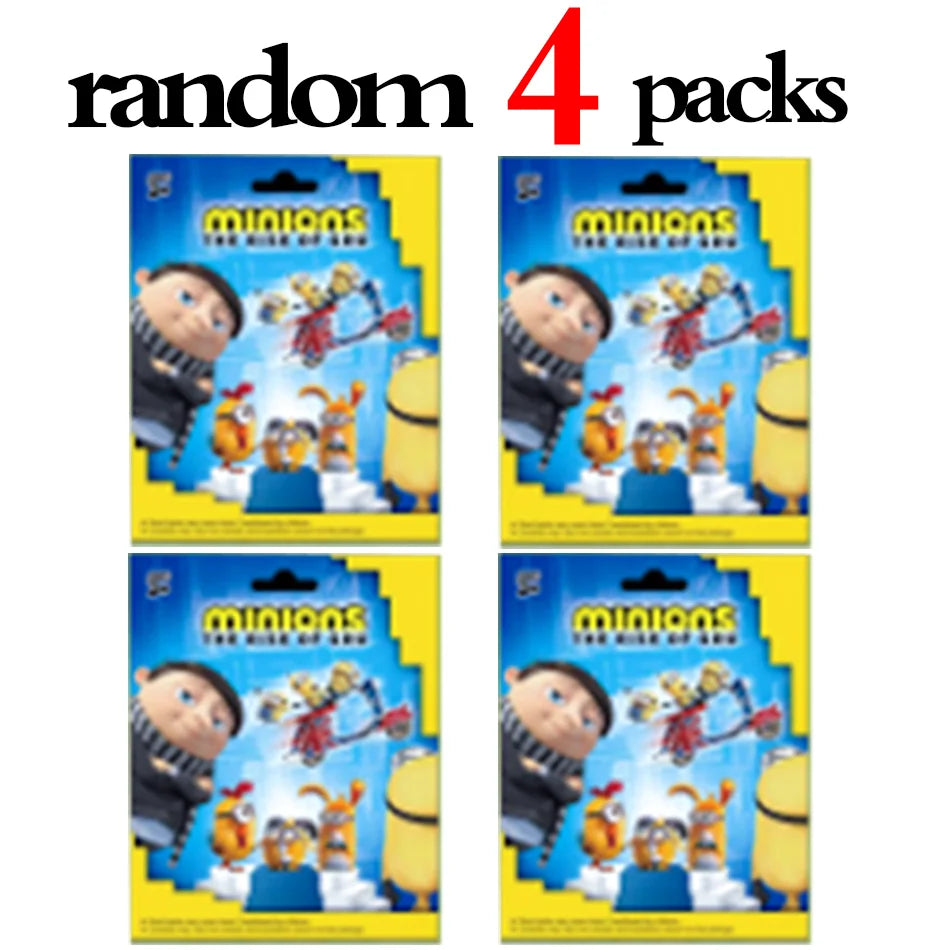 Anime 2-24pcs minions Blind Box figures Box game Doll Figure PVC model Toys desktop Decorative Kids birthday Christmas Gifts