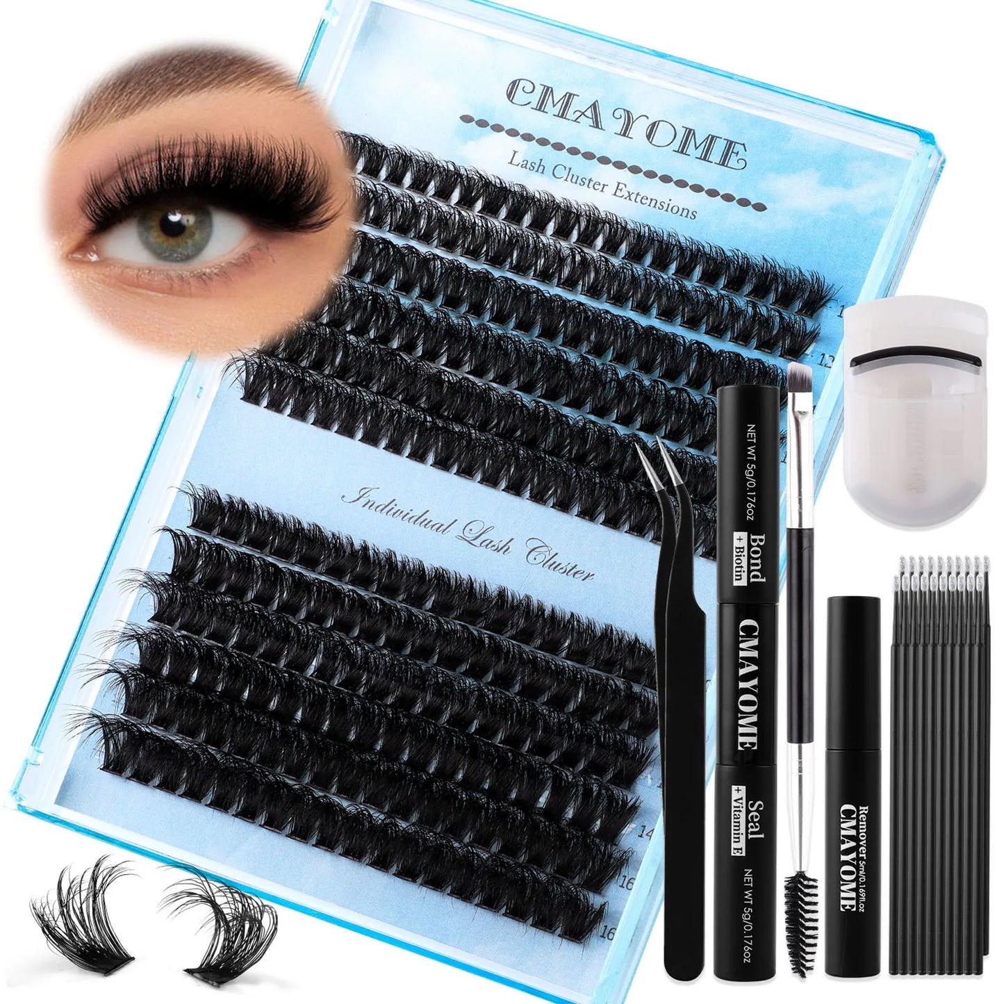 DIY Lash clusters set Colour Manga Eyelashes Extensions False eyelash bundle natural Fluffy Lashes Halloween cosplay makeups