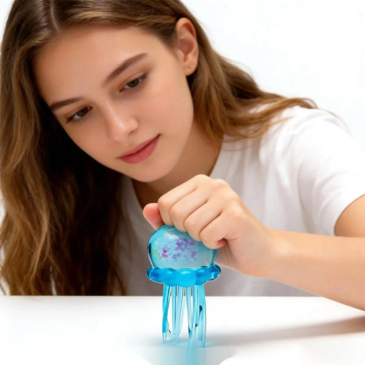 Confirmed Needoh Fuzz Ball Jellyfish Squishy Blind Box Series Suitable For People Under Pressure Stress Relief Relax Squeeze Toy
