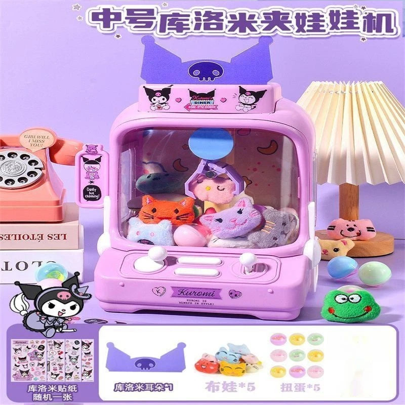 Sanrio Peripheral Children'S Toys Kuromi Claw Machine Clip Doll Machine Home Birthday Gift Girl Hand Toy Boy Toy Christmas Gift