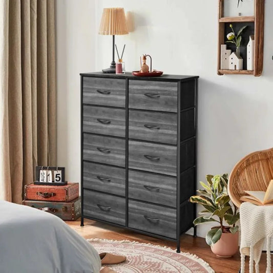 EtherealBe 10 drawer storage cabinet in a modern room with stylish decor and soft lighting