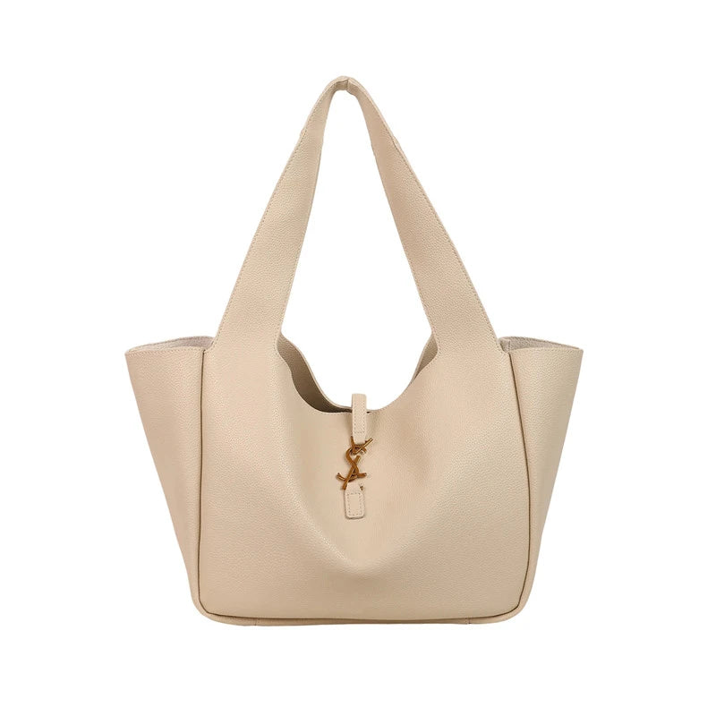 EtherealBe stylish beige handbag, perfect fashionable tote bag for women with elegant design