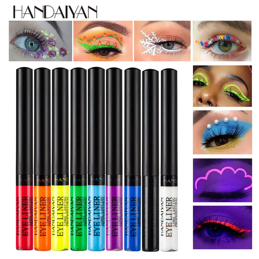 EtherealBe UV light neon eyeliner pen set in vibrant colors for creative eye makeup designs