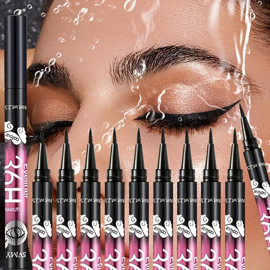 EtherealBe 12 pack makeup eyeliner set featuring liquid eyeliners for dramatic looks and long-lasting wear