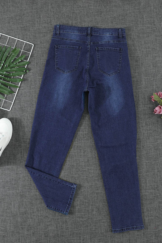 European And American Women's Skinny All-Match Trousers Jeans