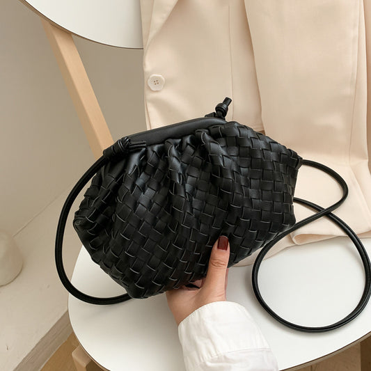 Luxury Ladies Weave Bag Soft Leather Crossbody Shoulder Bags For Women 2022 Fashion Female Brand Handbag And Purse Lady Hobo Ba