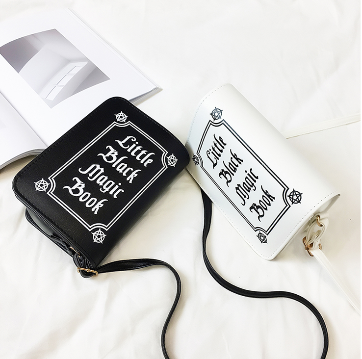 Vintage Fashion Letter Book Style Pu Purse Daily Clutch Bag Ladies Shoulder Bag Handbag Women's Crossbody Mini Messenger Bag