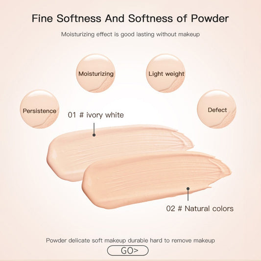 Air Cushion Mushroom Head CC Cream Concealer Whitening Concealer Moisturizing BB Cream Makeup Up with Mushroom Puff TSLM1