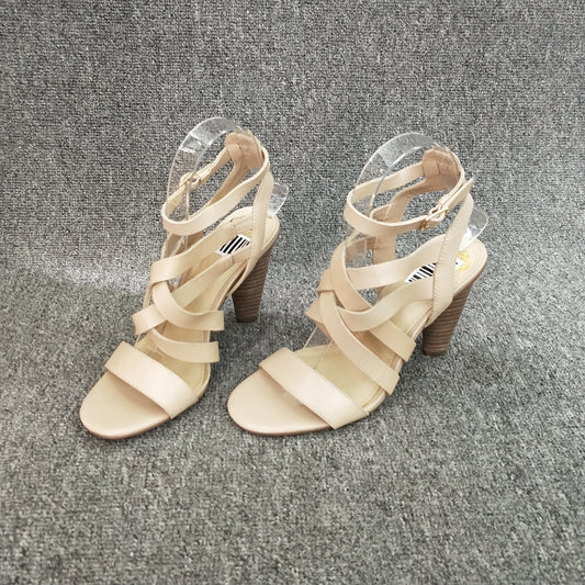 Season change Clearance Barefoot Word band high-heeled cone overlapping Bandage Belt buckle Sandals Women's shoes AI