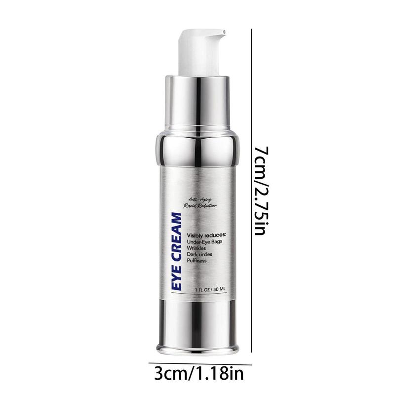 Anti Dark Circle Eye Cream Peptide Eye Bags Hyaluronic Acid Under Eye Cream Roller Massager Skin Care Women Beauty Product 30ml