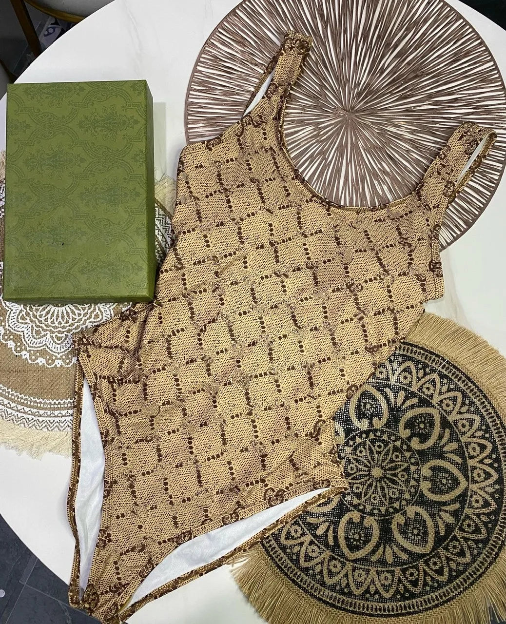 New 2025 Letter Bikini Women's Swimwear Set Fashionable Poolside Attire for Ladies