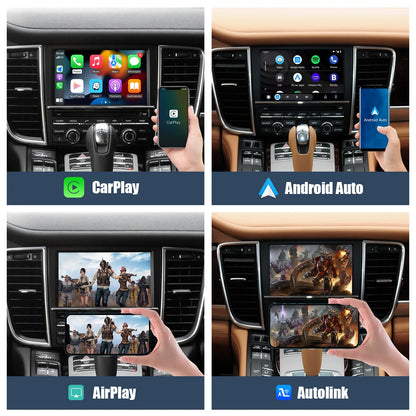CARABC Wireless Carplay Android Auto Fits For Porsche PCM3.1 Panamera Cayenne Cayman Macan Boxster 911 991 718 Reverse Camera
