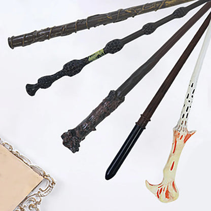 5pcs Hands Hand-Carved Magic Wands Set - Wizard Wands for Halloween Cosplay, Roleplay & Collector's Gift (Mystical Party Props)