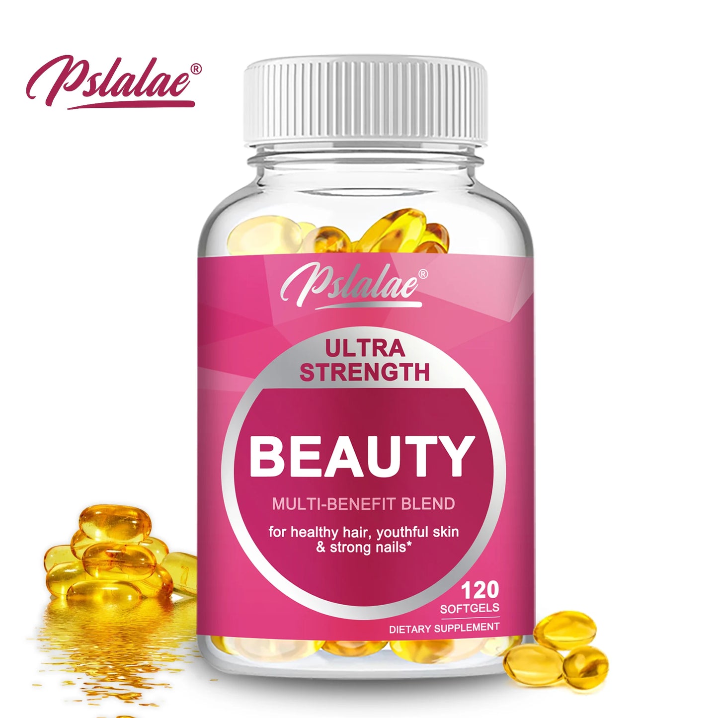 Ultra Strength Beauty Capsules - for Healthy Hair, Youthful Skin & Strong Nails - 120 Capsules
