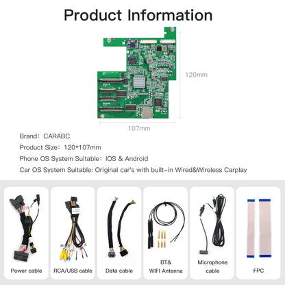 CARABC Wireless Carplay Android Auto Fits For Porsche PCM3.1 Panamera Cayenne Cayman Macan Boxster 911 991 718 Reverse Camera