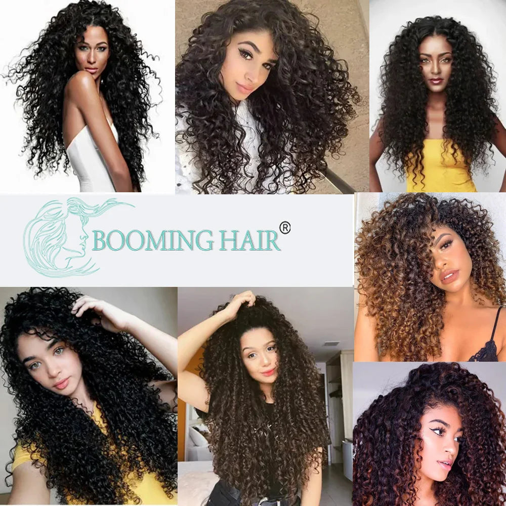 Synthetic Extensions Curly Hair Extensions Clip in 26Inch Kinky Curly Fake Hair Pieces  For Women  And daily wear Or Cosplay
