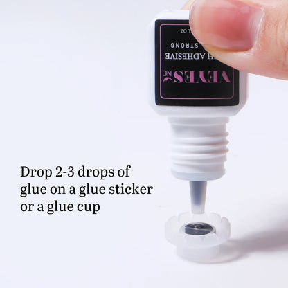 EtherealBe professional lash glue for eyelash extensions with dropper design for easy application