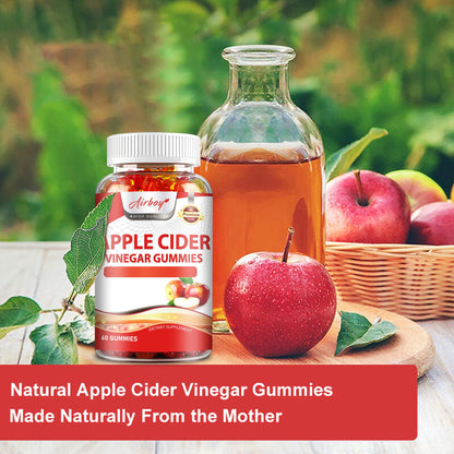 Apple Cider Gummies - Digestive Health Support Relieves Bloating and Constipation Burns Fat and Controls Weight - 60 Gummies