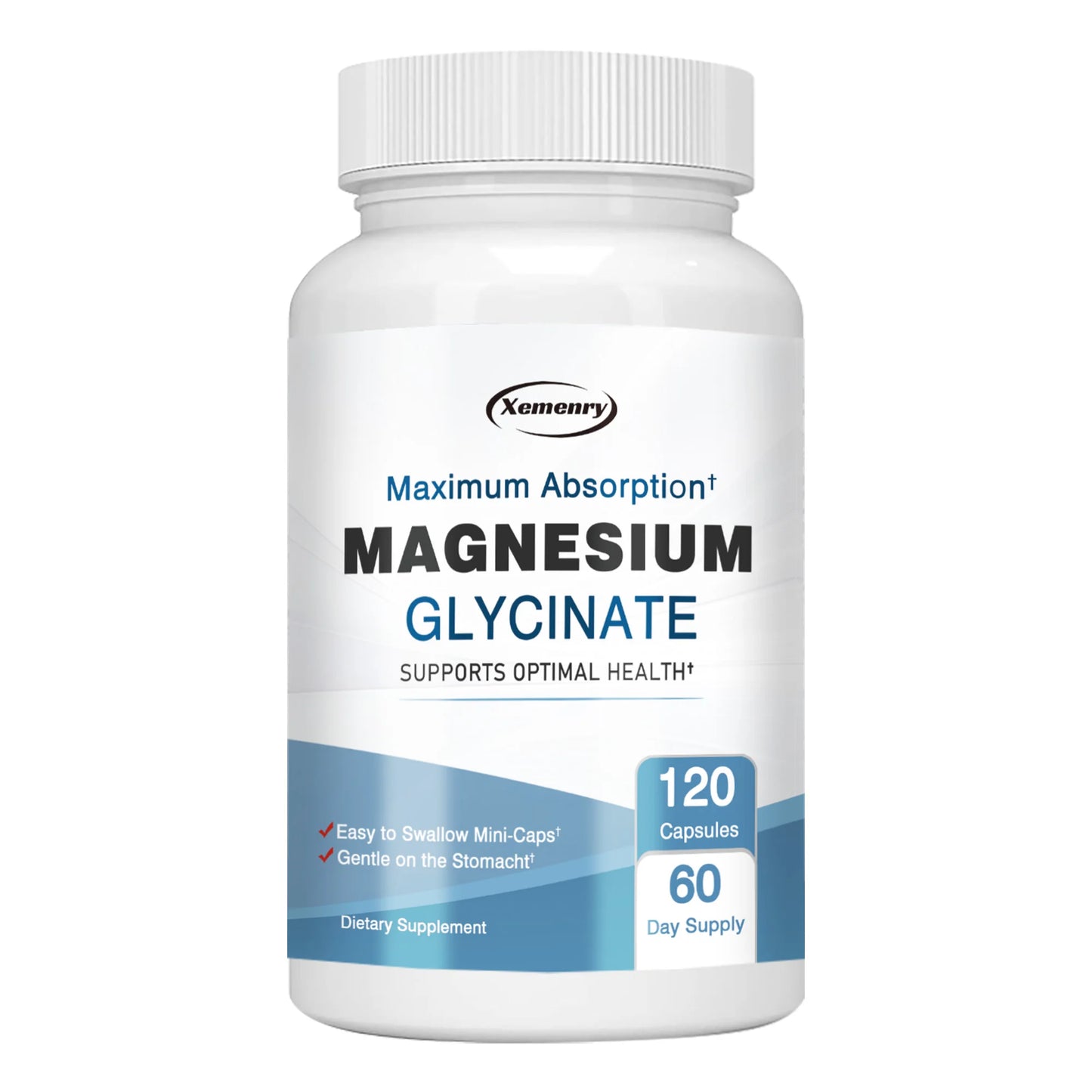 Magnesium Glycinate Capsules - Supports Muscle, Joint and Heart Health, Promotes Natural Sleep - 120 Capsules