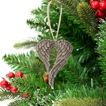 Memorial Angel Wing Christmas Ornaments Navidad Xmas Decor Noel Tree Decor Christmas Decorations For Home Pendant Gift Kids