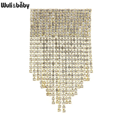Sparking Gold & Silver Rhinestone Tassels
