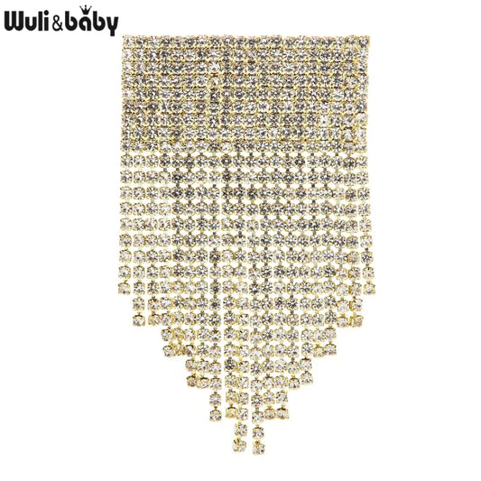 Sparking Gold & Silver Rhinestone Tassels