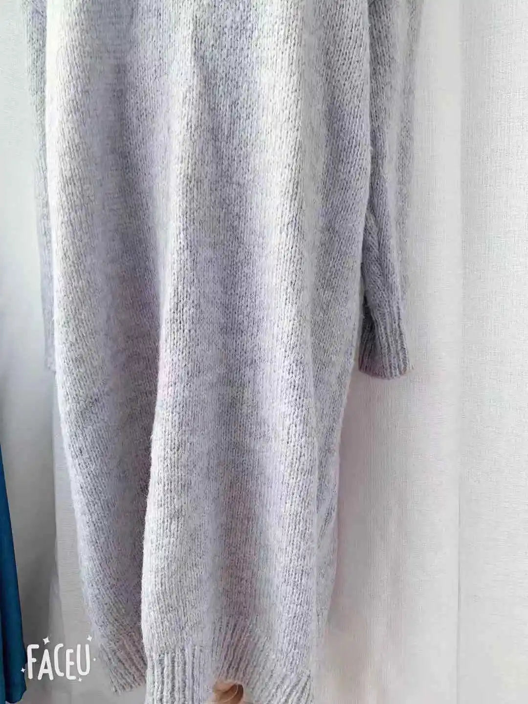 Winter Women Dress Fall Sweater Women Dress Long Sleeve Knitted Dresses Maxi Vintage Oversize Dresses Knitting Thick Warm Purple