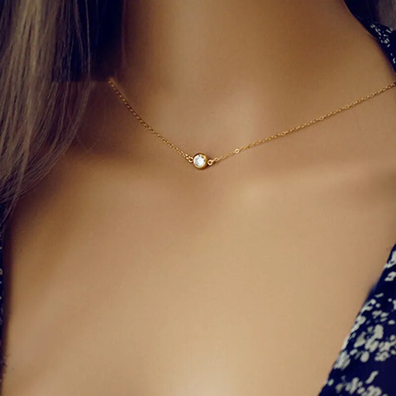 Sexy Summer Women Long Necklace Body Chain Bare Back Gold Color Crystal Pendant Necklace Beach Body Jewelry Wedding Dress