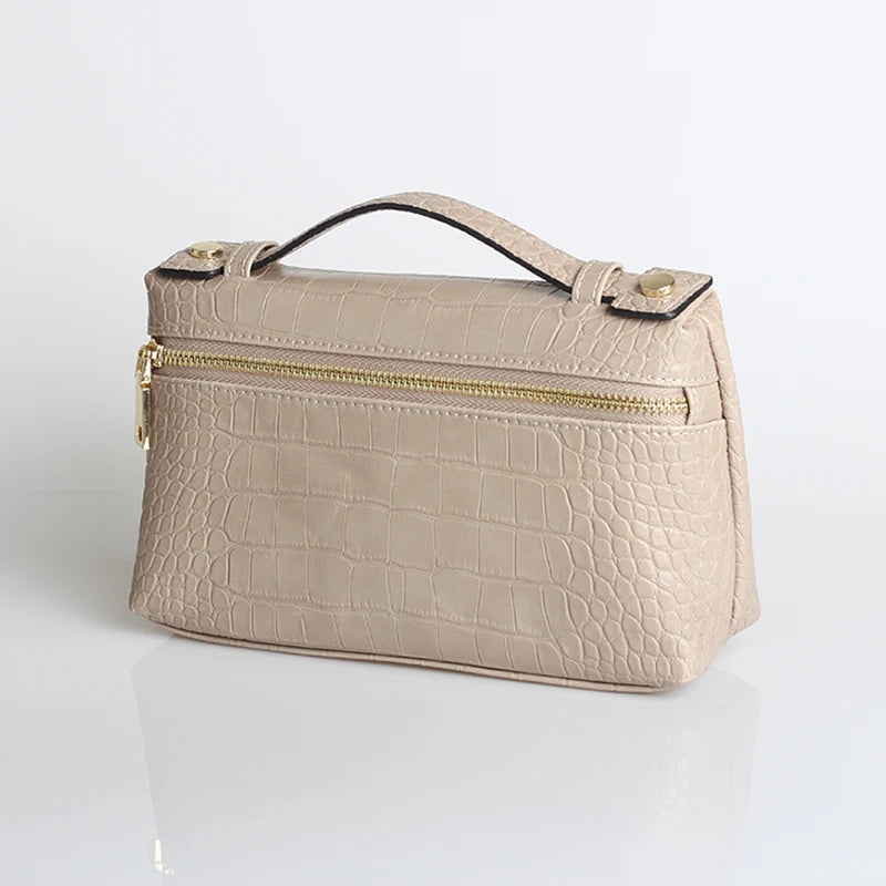 EtherealBe Luxurious Faux Crocodile Makeup Bag
