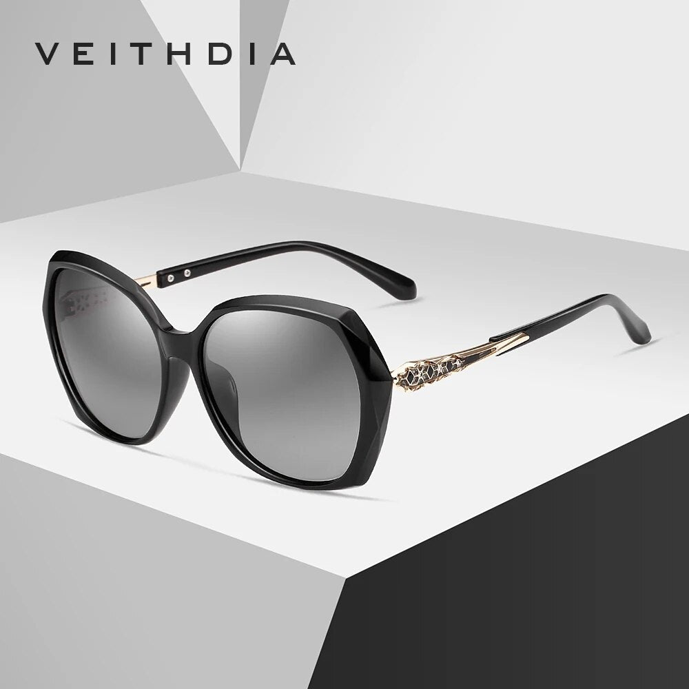 VEITHDIA Women's Sunglasses Fashion Polarized UV400 Gradient Lens Luxury Ladies Designer Eyewear Accessories For Female 3159