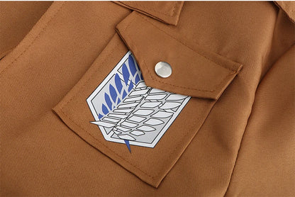 Shingeki No Kyojin Cosplay Anime Costumes No Kyojin Scouting Legion Jacket Costume Dress