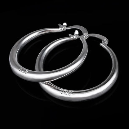 Wholesale Fashion Jewelry 925 Sterling Silver Earrings Smooth Round Earrings, Women'S Jewelry Gifts
