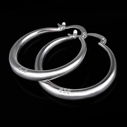 Wholesale Fashion Jewelry 925 Sterling Silver Earrings Smooth Round Earrings, Women'S Jewelry Gifts