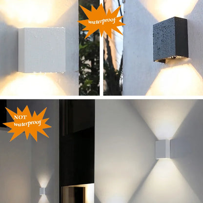 wall light lamps outdoor lighting 6W lampada LED Aluminium rail project Square LED lamp bedside lights bedroom wall decor arts